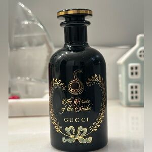 Gucci Black Bottle with Gold Accents